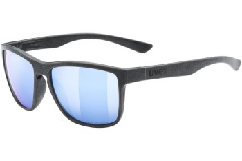 Solbriller uvex lgl ocean 2 P Black Mat S3 Polarized Firkantet Sort