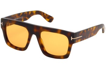 Solbriller Tom Ford Fausto FT0711 56E Flat Top Havana