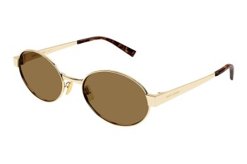 Solbriller Saint Laurent SL692 004 Rund Guld