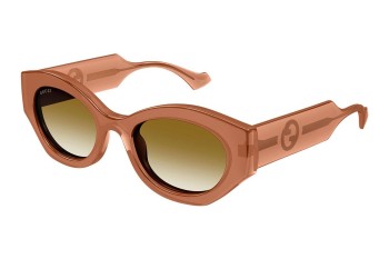 Solbriller Gucci GG1553S 004 Oval Brun