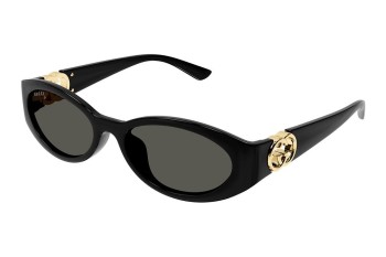 Solbriller Gucci GG1662SA 001 Oval Sort