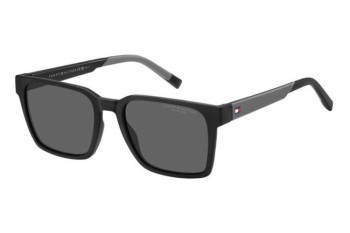 Solbriller Tommy Hilfiger TH2143/S 08A/M9 Polarized Rektangulær Sort