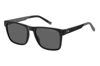 Solbriller Tommy Hilfiger TH2144/S 08A/M9 Polarized Rektangulær Sort