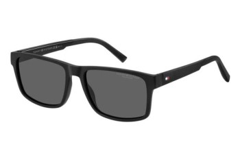 Solbriller Tommy Hilfiger TH2142/S 807/M9 Polarized Rektangulær Sort