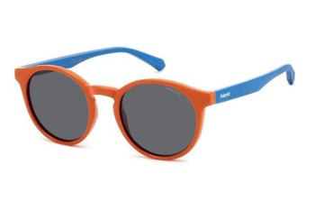 Solbriller Polaroid Junior PLD8061/S L7Q/M9 Polarized Rund Orange