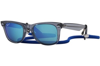 Solbriller Ray-Ban Wayfarer RB2140 66414L Polarized Firkantet Grå