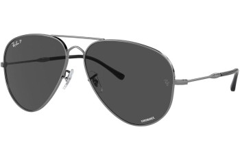 Solbriller Ray-Ban RB3825 004/K8 Polarized Pilot Grå