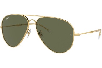 Solbriller Ray-Ban RB3825 001/58 Polarized Pilot Guld