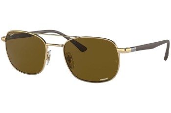 Solbriller Ray-Ban Chromance Collection RB3670CH 001/AN Polarized Firkantet Guld