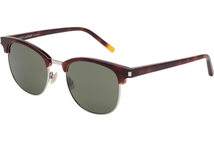 Solbriller Saint Laurent SL108 002 Browline Havana