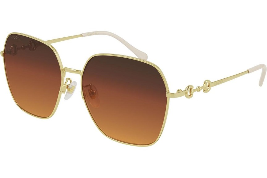 Solbriller Gucci GG0882SA 004 Polarized Firkantet Guld