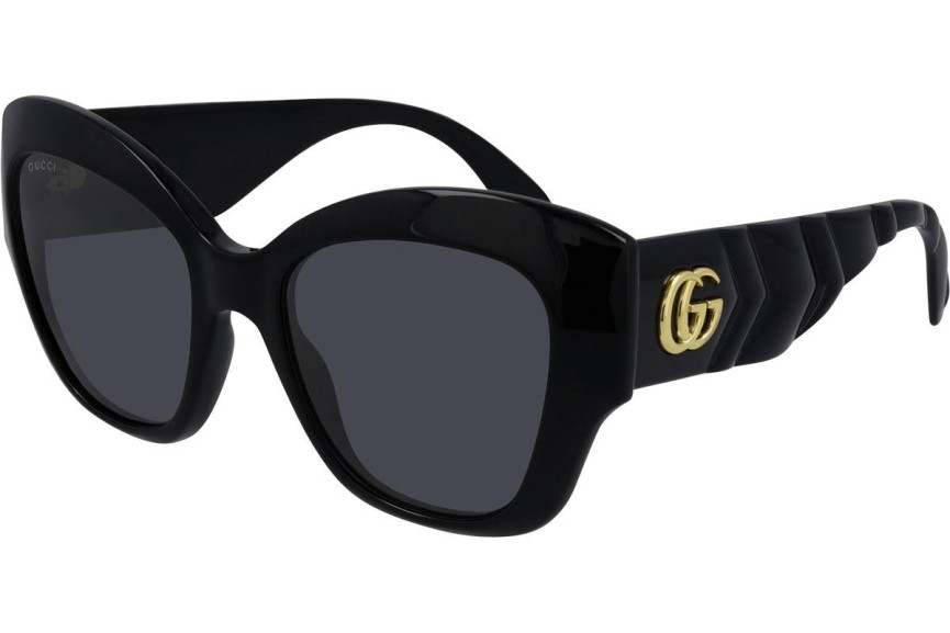 Solbriller Gucci GG0808S 001 Cat Eye Sort