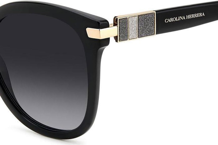 Solbriller Carolina Herrera HER0134/S 807/9O Rund Sort