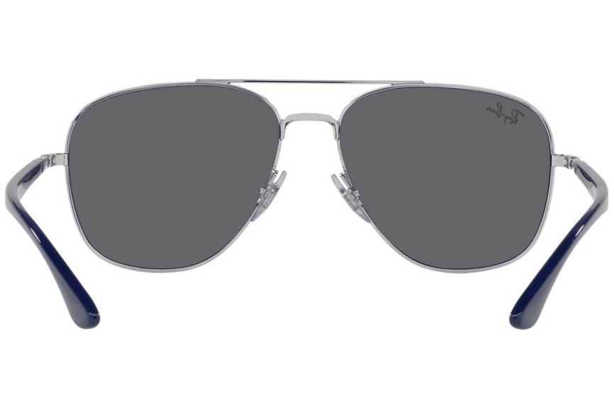 Solbriller Ray-Ban RB3683 003/B1 Pilot Sølv