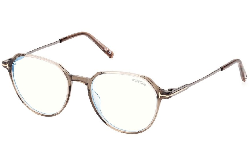 Briller Tom Ford FT5875-B 045 Rund Brun