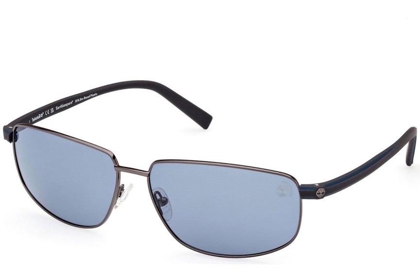 Solbriller Timberland TB9325 08D Polarized Rektangulær Sølv