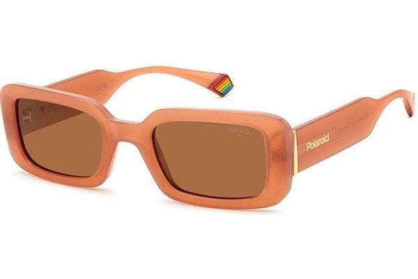 Solbriller Polaroid PLD6208/S/X 733/HE Polarized Rektangulær Orange