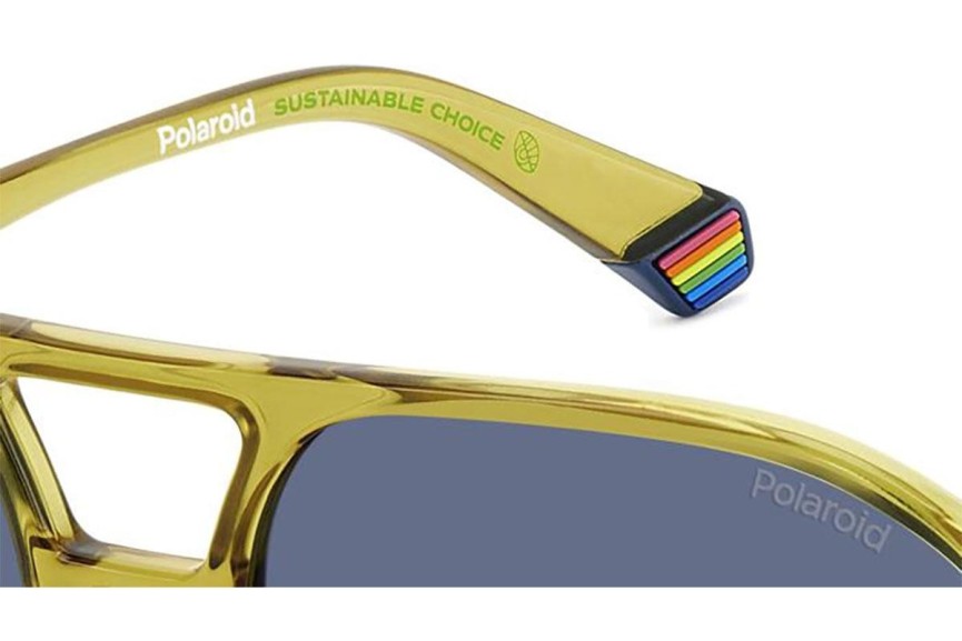 Solbriller Polaroid PLD6217/S 40G/C3 Polarized Firkantet Gul