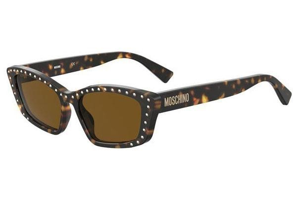 Solbriller Moschino MOS091/S 086/70 Cat Eye Havana