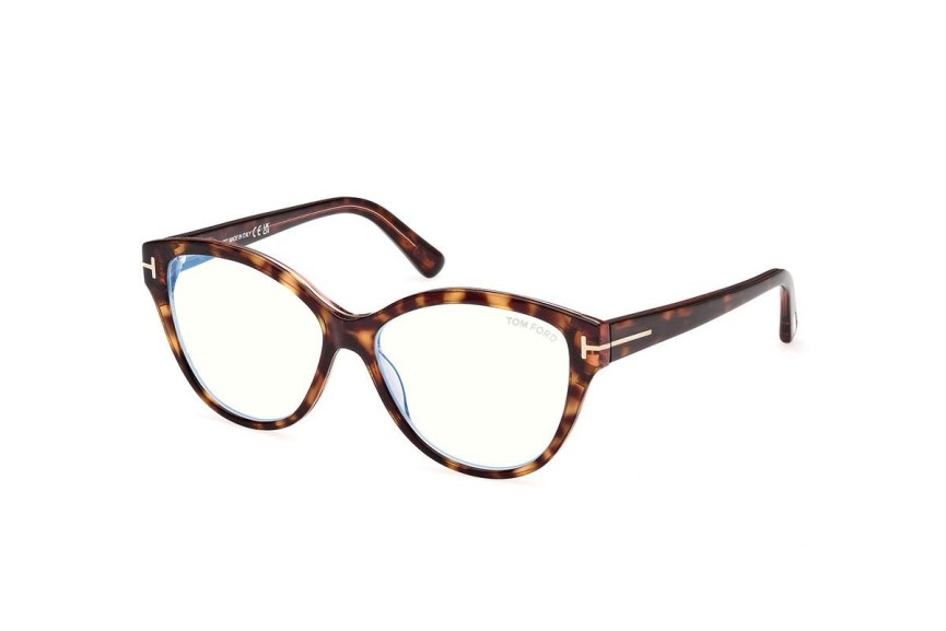 Briller Tom Ford FT5954-B 056 Cat Eye Havana