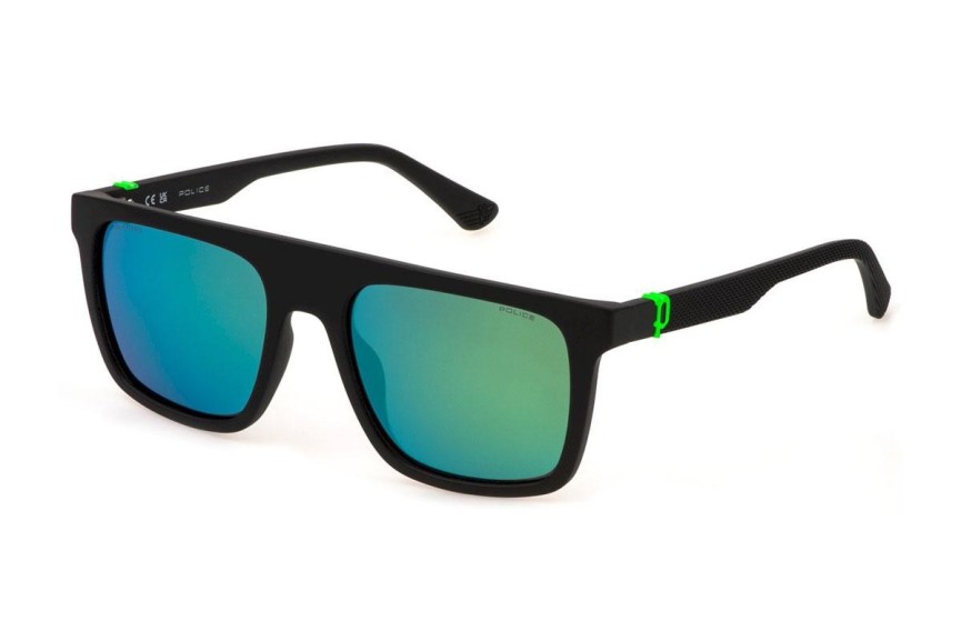 Solbriller Police Beyond Lite 2 SPLF61 U28V Polarized Rektangulær Sort