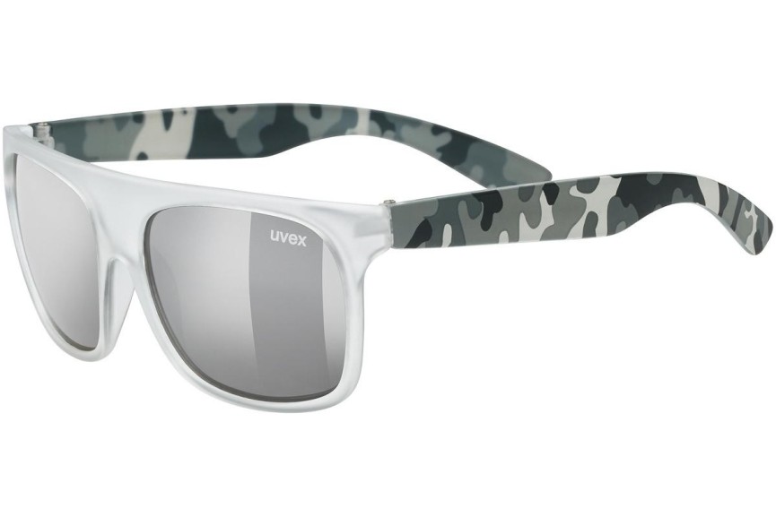 Solbriller uvex sportstyle 511 White / Transparent Camo S3 Firkantet Hvid