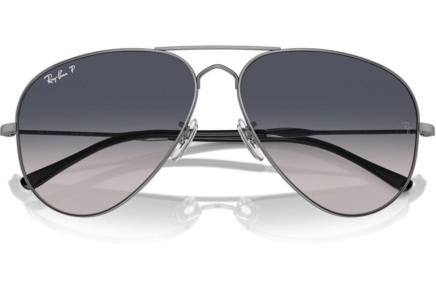 Solbriller Ray-Ban RB3825 004/78 Polarized Pilot Grå