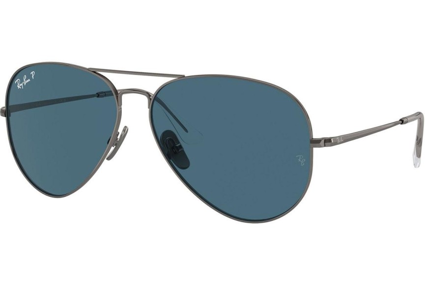 Solbriller Ray-Ban RB8089 165/S2 Polarized Pilot Sølv