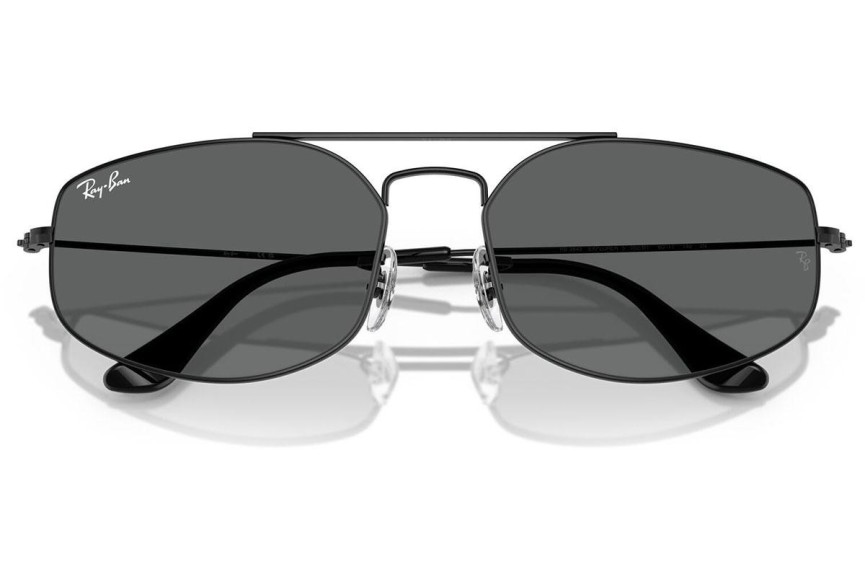 Solbriller Ray-Ban RB3845 002/B1 Rektangulær Sort