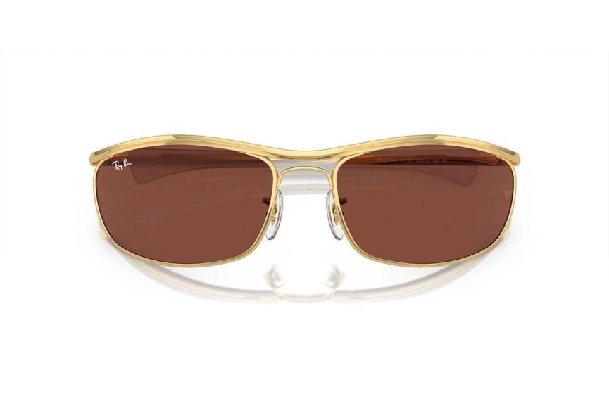 Solbriller Ray-Ban Olympian I Deluxe RB3119M 001/C5 Rektangulær Guld