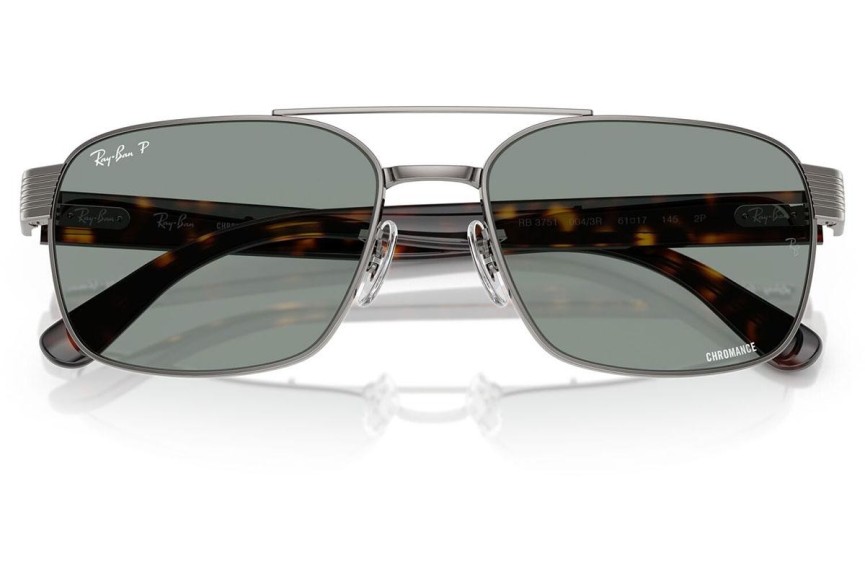 Solbriller Ray-Ban RB3751CH 004/3R Polarized Firkantet Sølv