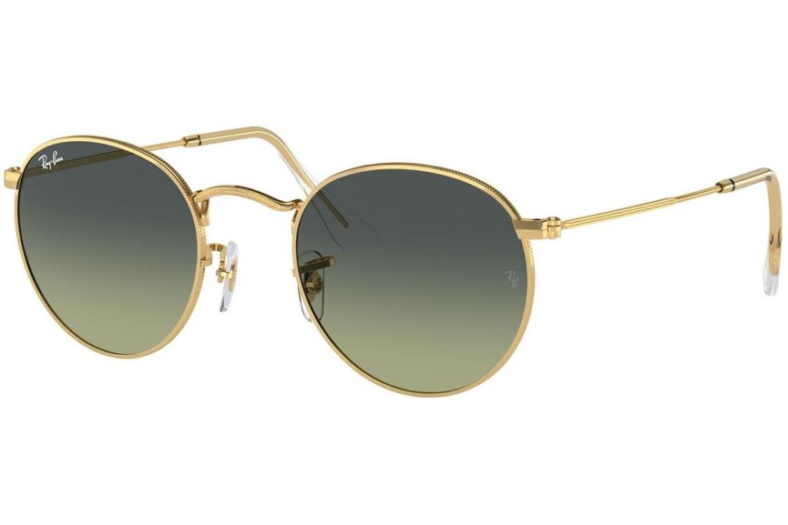 Solbriller Ray-Ban Round Metal RB3447 001/BH Rund Guld