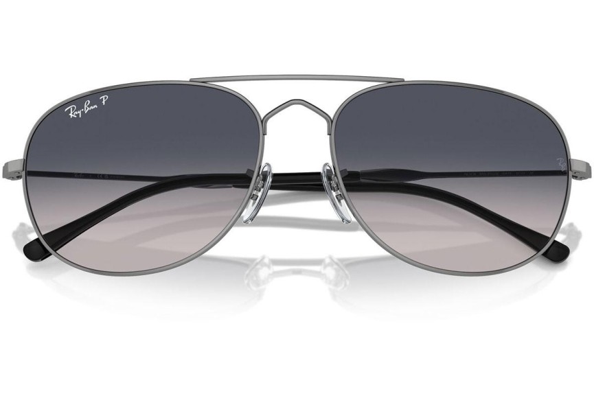 Solbriller Ray-Ban RB3735 004/78 Polarized Pilot Grå