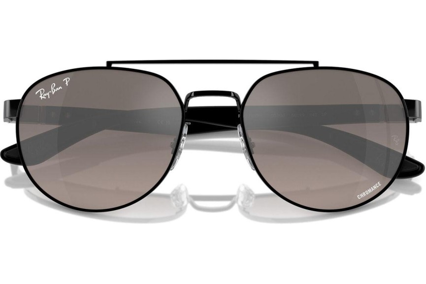 Solbriller Ray-Ban RB3736CH 002/5J Polarized Rektangulær Sort