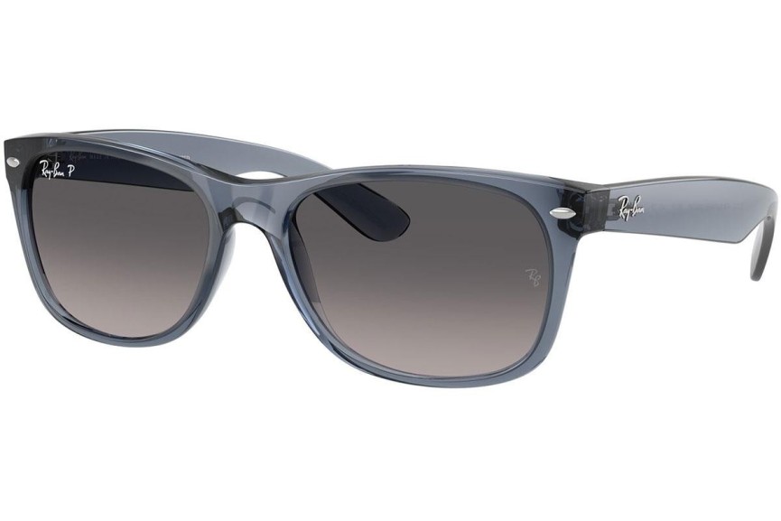 Solbriller Ray-Ban New Wayfarer RB2132 6592M3 Polarized Firkantet Blå