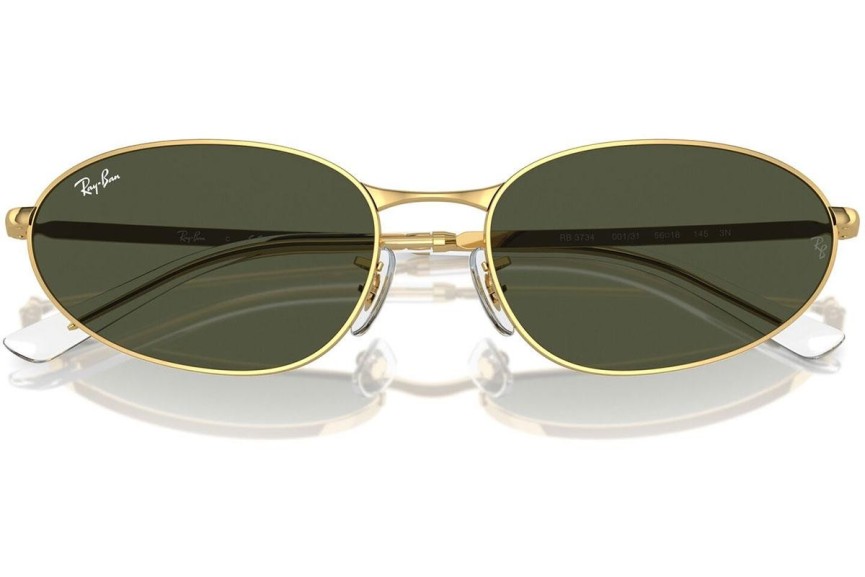 Solbriller Ray-Ban RB3734 001/31 Oval Guld