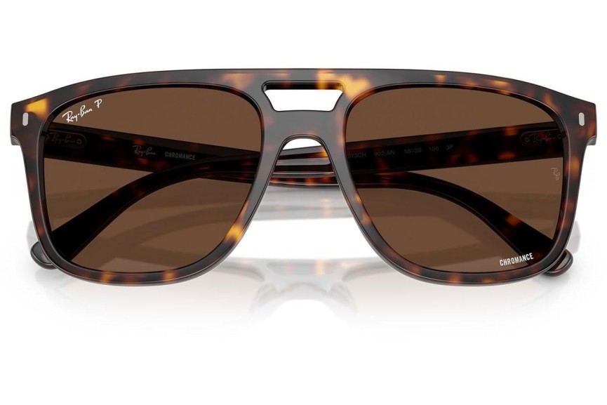 Solbriller Ray-Ban RB2213CH 902/AN Polarized Firkantet Havana