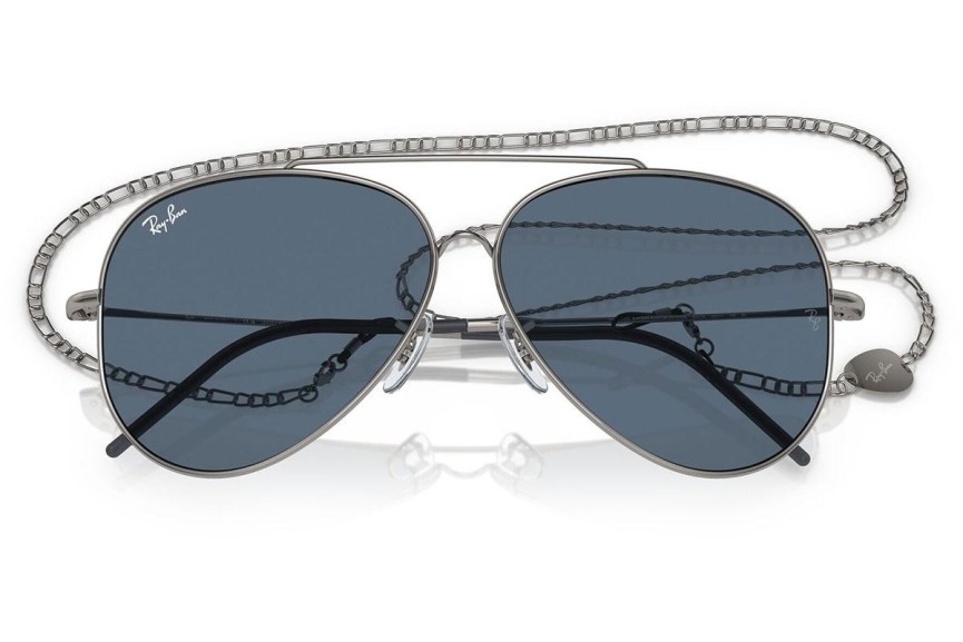 Solbriller Ray-Ban Aviator Reverse RBR0101S 004/3A Pilot Sølv