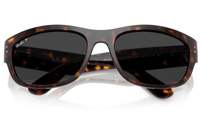 Solbriller Ray-Ban RB2289 902/48 Polarized Rektangulær Havana