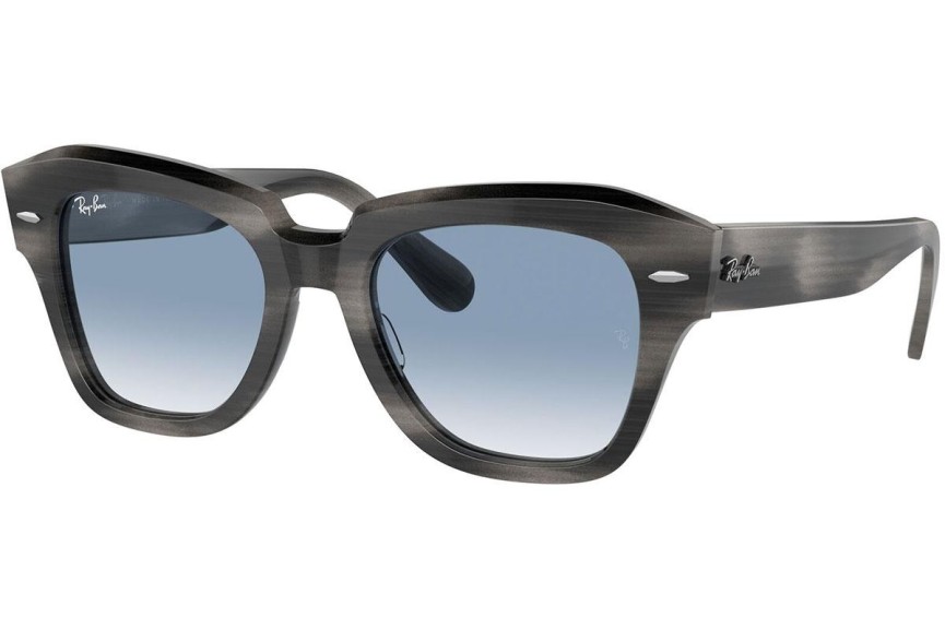 Solbriller Ray-Ban State Street RB2186 14043F Firkantet Grå