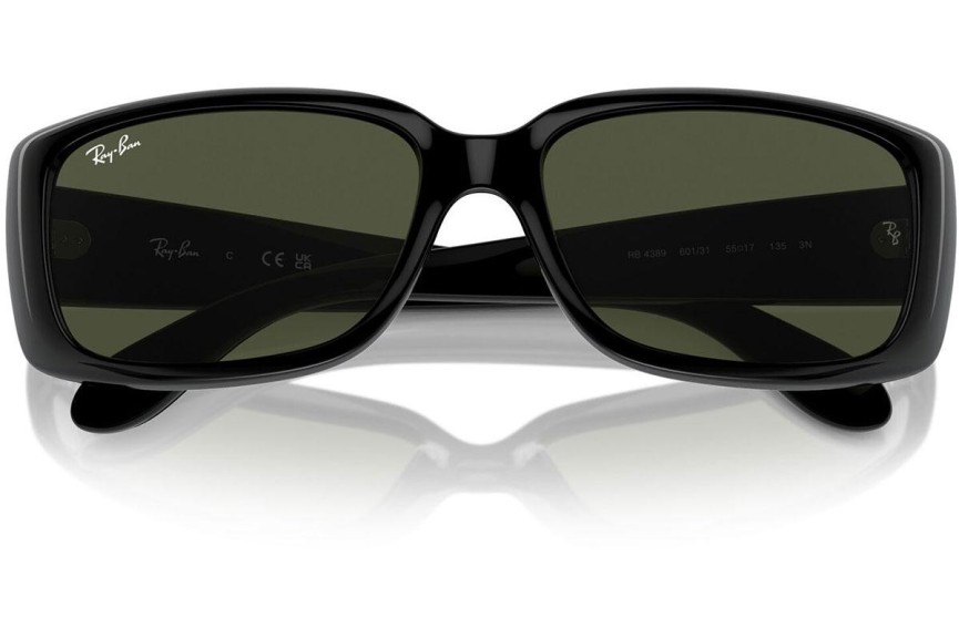 Solbriller Ray-Ban RB4389 601/31 Rektangulær Sort