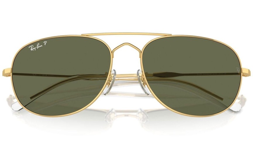 Solbriller Ray-Ban RB3735 001/58 Polarized Pilot Guld