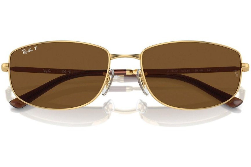 Solbriller Ray-Ban RB3732 001/57 Polarized Special Guld