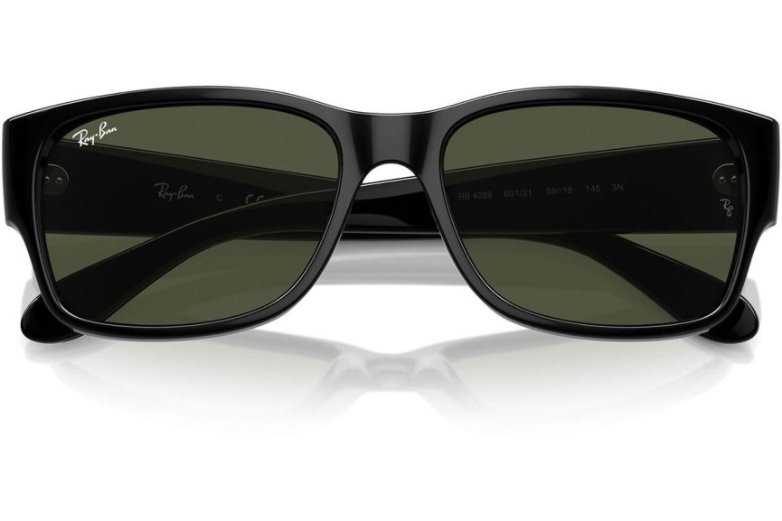 Solbriller Ray-Ban RB4388 601/31 Rektangulær Sort