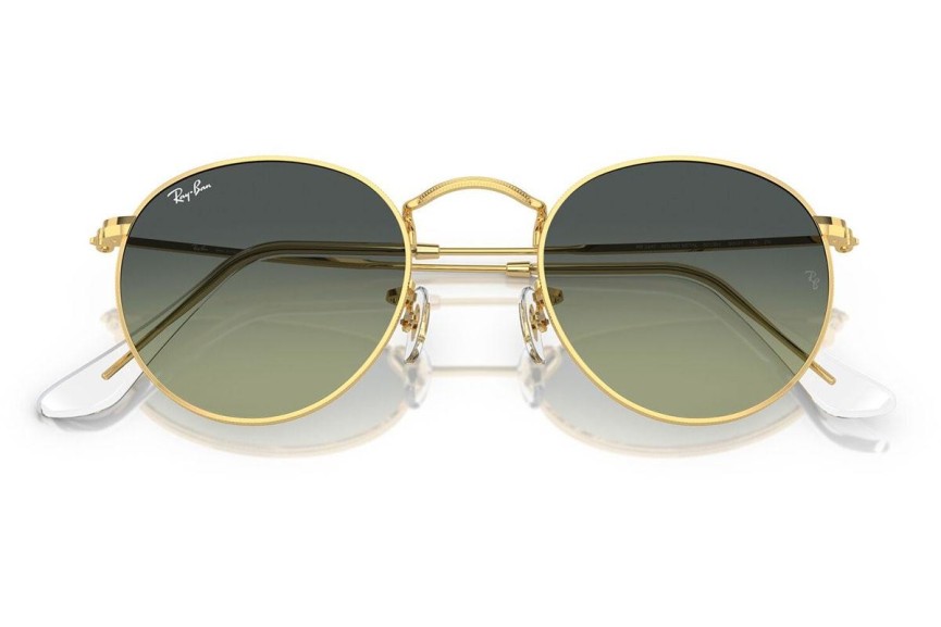 Solbriller Ray-Ban Round Metal RB3447 001/BH Rund Guld