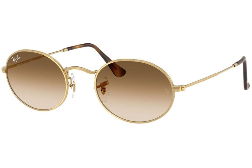 Solbriller Ray-Ban Oval RB3547 001/51 Tiny Guld