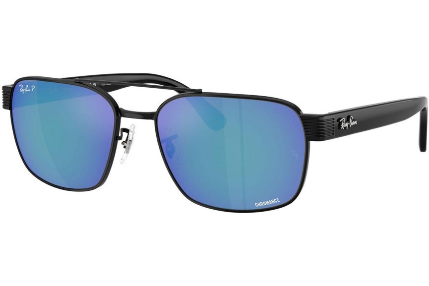 Solbriller Ray-Ban RB3751CH 002/4L Polarized Firkantet Sort