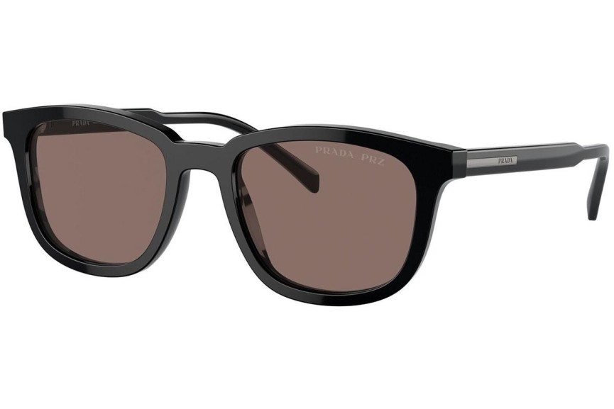 Solbriller Prada PRA21SF 16K30H Polarized Firkantet Sort