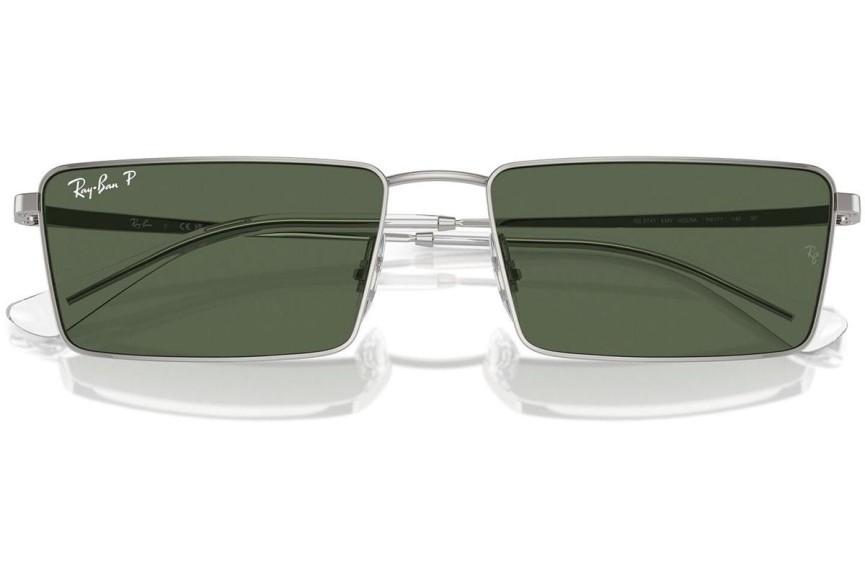 Solbriller Ray-Ban RB3741 003/9A Polarized Rektangulær Sølv