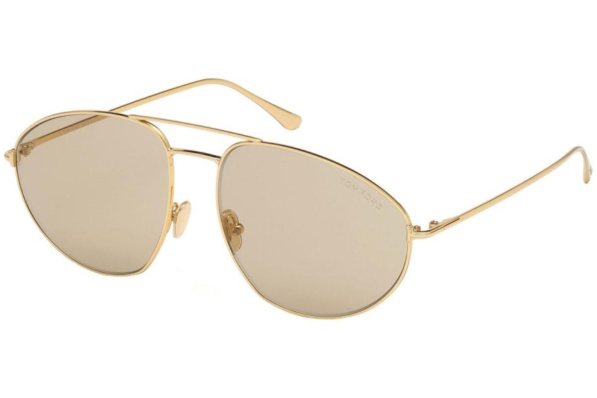 Solbriller Tom Ford FT0796 30E Pilot Guld